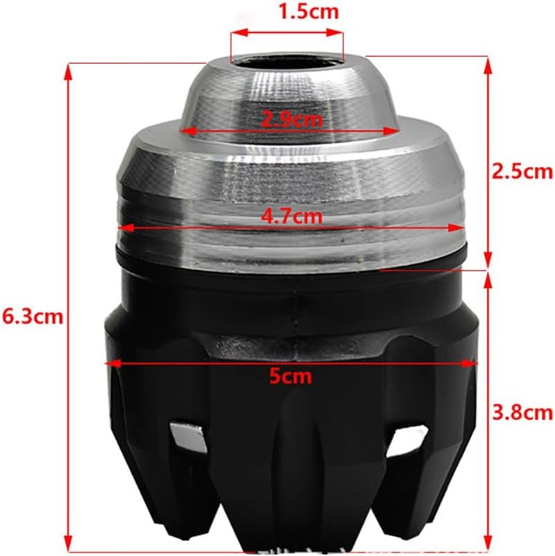 GOIPKO 2 Pack Front Fork Frame Sliders Anti-fall Cup Front Wheel Motorcycle Front Cup Wheel Protection for Most Motorcycles Motorbikes Moped Scooters (Black) - Image 3
